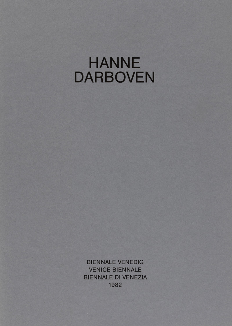 Hanne Darboven - Biennale Venediz – Venice Biennale – Bi- ennale di Venezia